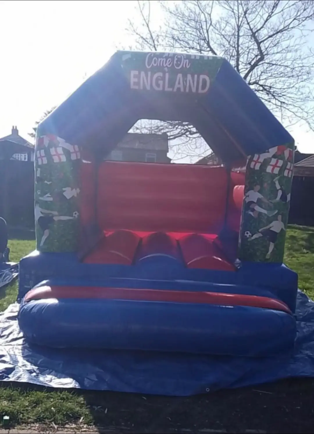 Our New England artwork ready for the woman’s euros 2025 #bouncycastle #fyp