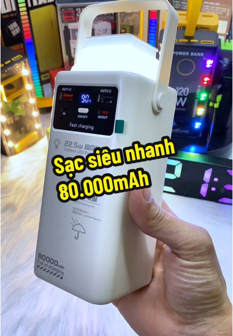 Dung lượng lớn 80.000mAh sạc điện thoại thì biết bao giờ mới hết điện?#sacnhanh #sacduphong #sacduphongsieudungluong #sacduphong80000mah #xuhướng #xuhuongtiktok2024 