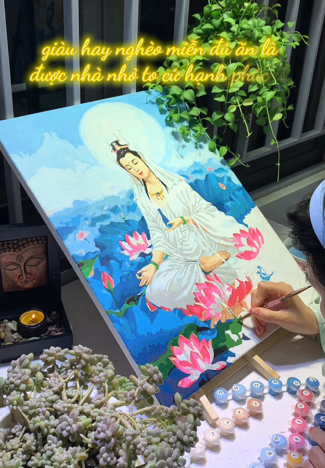 Ta chẳng biết ngày mai còn hay mất hà cớ chi phải tất bật bon chen #tranhsohoa #tranhsondausohoa #tranhsohoaphatgiao #totranhsohoa #nammoadidaphat #nammoquantheambotat 