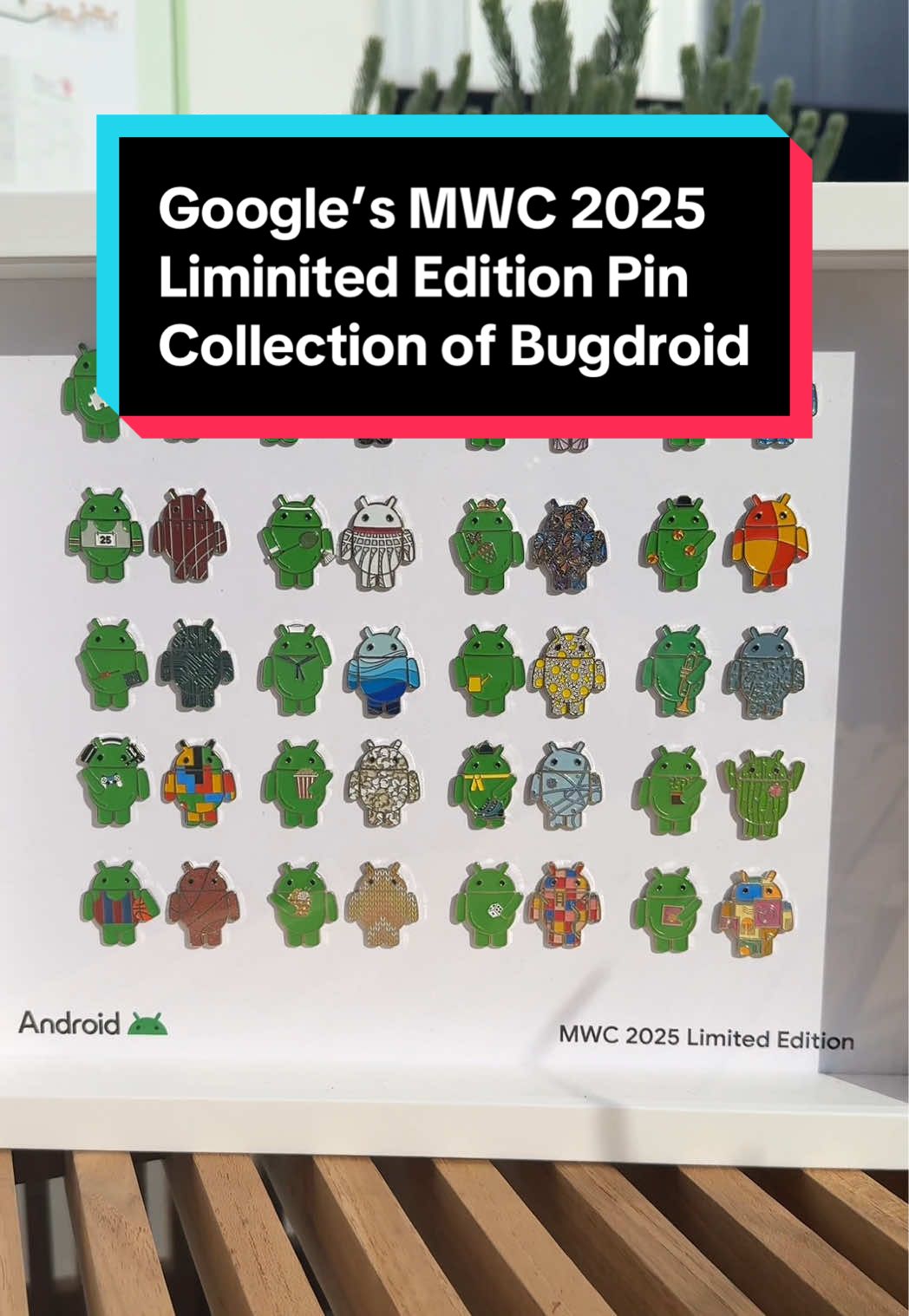 So many Bugdroids 🥹💚 which one is your favorite? 🤖 #android #google #androidpin #bugdroid #pincollection #pins #mwc #mwc2025 #pintok #pincollector #androidtok #androidrobot 