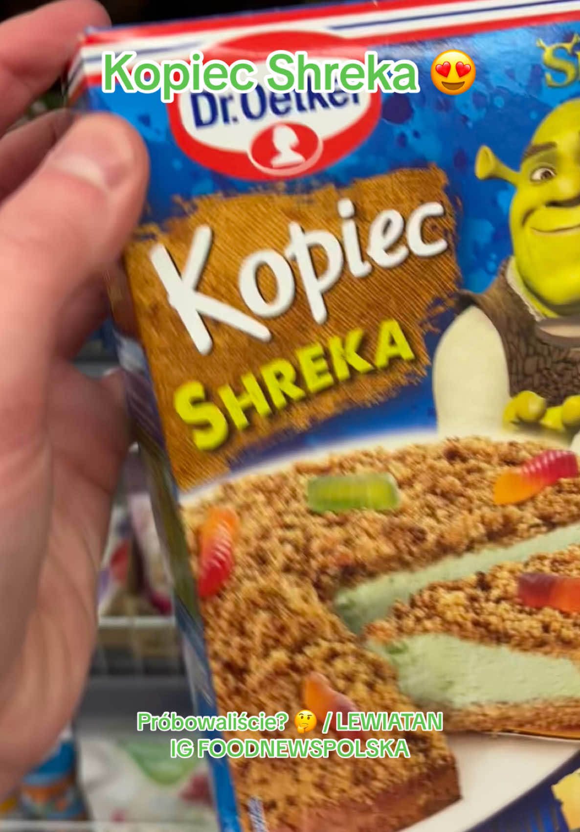 Próbowaliście? 🤔  Wpadajcie na ig foodnewspolska 🤭 #shrek #shrek5 #shrekislove #ciasto #kopieckreta #kopiecshreka #pyszności #deser #nowość #jedzenie 