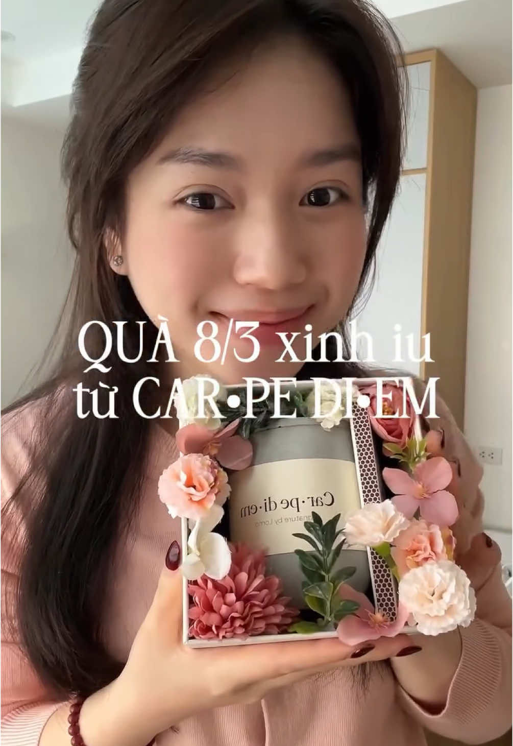 Cùng Phương Anh khám phá bộ quà tặng Tầm Phương từ Carpe Diem 🤍 #carpediemvn #nenthom #quoctephunu 