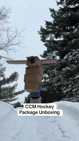 A little care package from @CCMHockey so I can finally chase my dreams and become an NHL fourth line grinder…