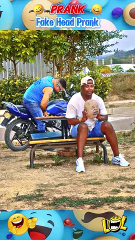 Fake Head Prank 🤣 #funnyy #funnytiktok #pranks #prankfunny #drole #blague #blaguedrole #pranktiktok #funnypranks 