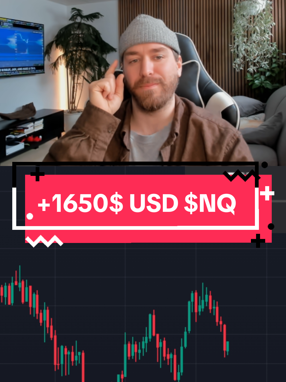 Comment j'ai fait 1650$ USD 📈 #bourse #daytrading #fundedtrader #nasdaq 