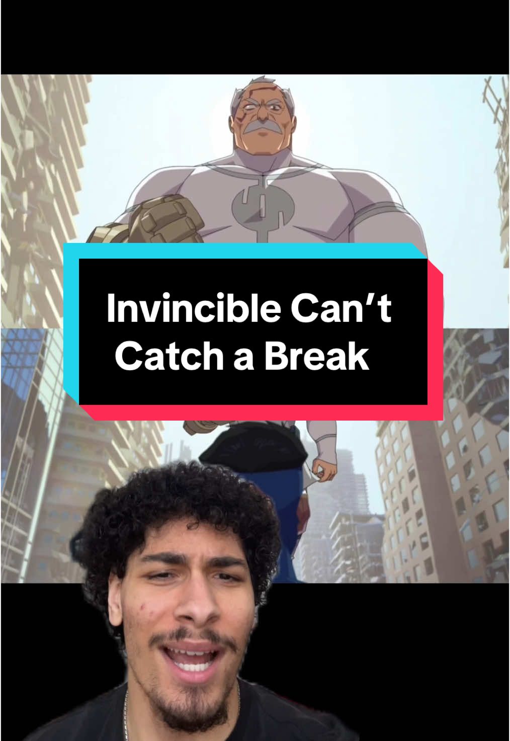 There’s no breaks lollll #invincible #invincibleseason3 #conquest #markgrayson #omniman #atomeve #comictok #movietok #invincibleamazonprime #fyp #greenscreen 