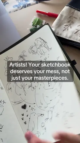 Your sketchbook is supposed to be a place for experimentation, studies, and SKETCHES! . . . #sketchbook #sketching #sketchbooktour #sketchbookart 