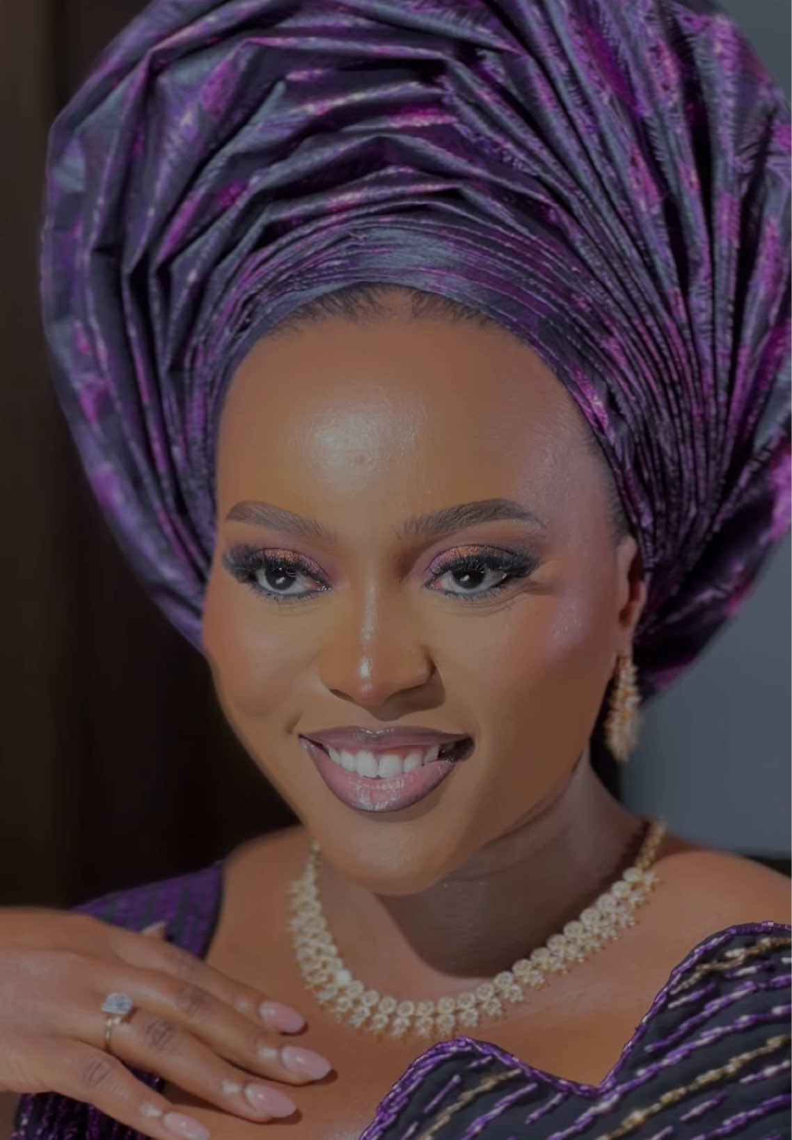 From Bare Beauty to BRIDAL BEAUTY 💍💜. We’re available for all makeup services: Weddings, birthday, naming, wedding guest and more. We also tie gele. Send us a bookings on IG or Whatapps : 08166965811 for business only. #transitionvideo #bridalmakeup #beforeandafter #tiktokreels #traditionallook #fyp #viralvideos  #beauty 