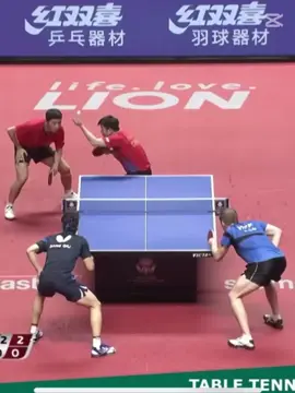 Xu Xin with Fan Zhendong playing a doubles🔥🚨#tabletennis #incrediblerally #fyp #xuxin #fanzhendong 