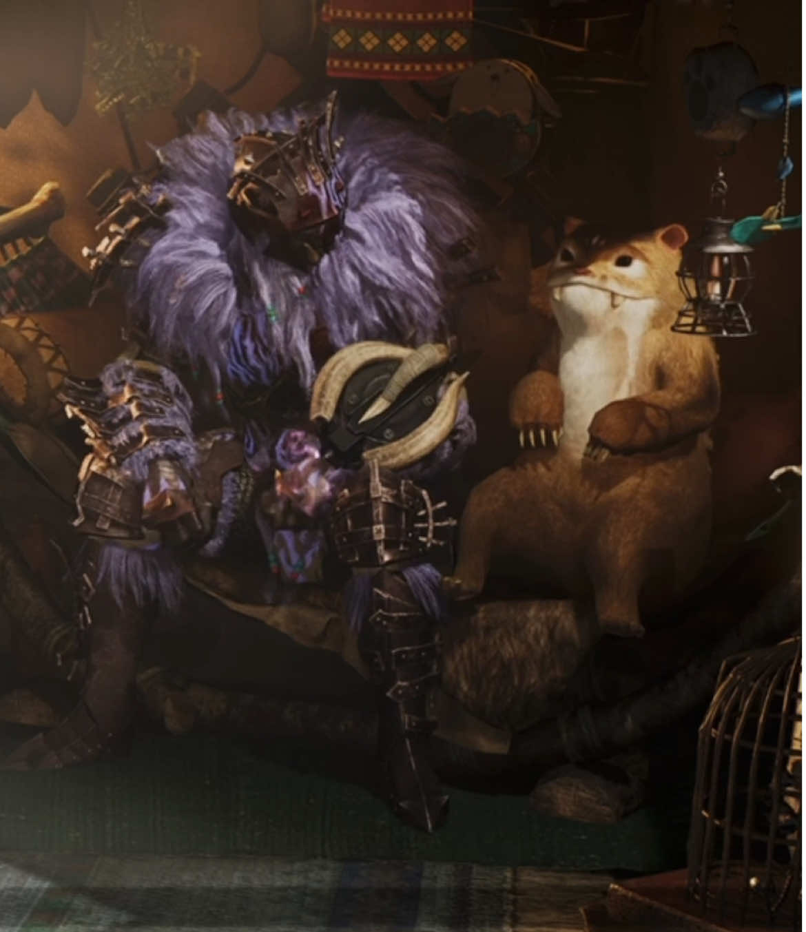 I love these little interactions 😭 #monsterhunter #monsterhunterwilds #mhwilds #mhw #mhworld #monsterhunterworld #monsterhunterworldiceborne #gaming 