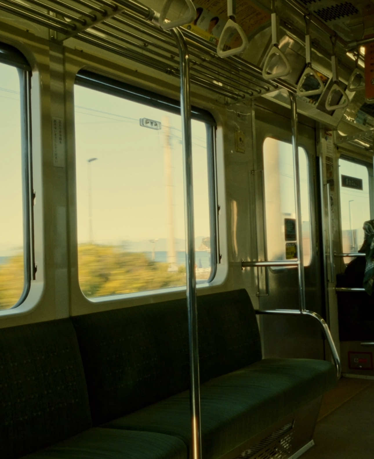 Japan’s coastline, by train.  Shot on Sony FX3.  #cinematography  #ghibli #solotravel #japan #anime 