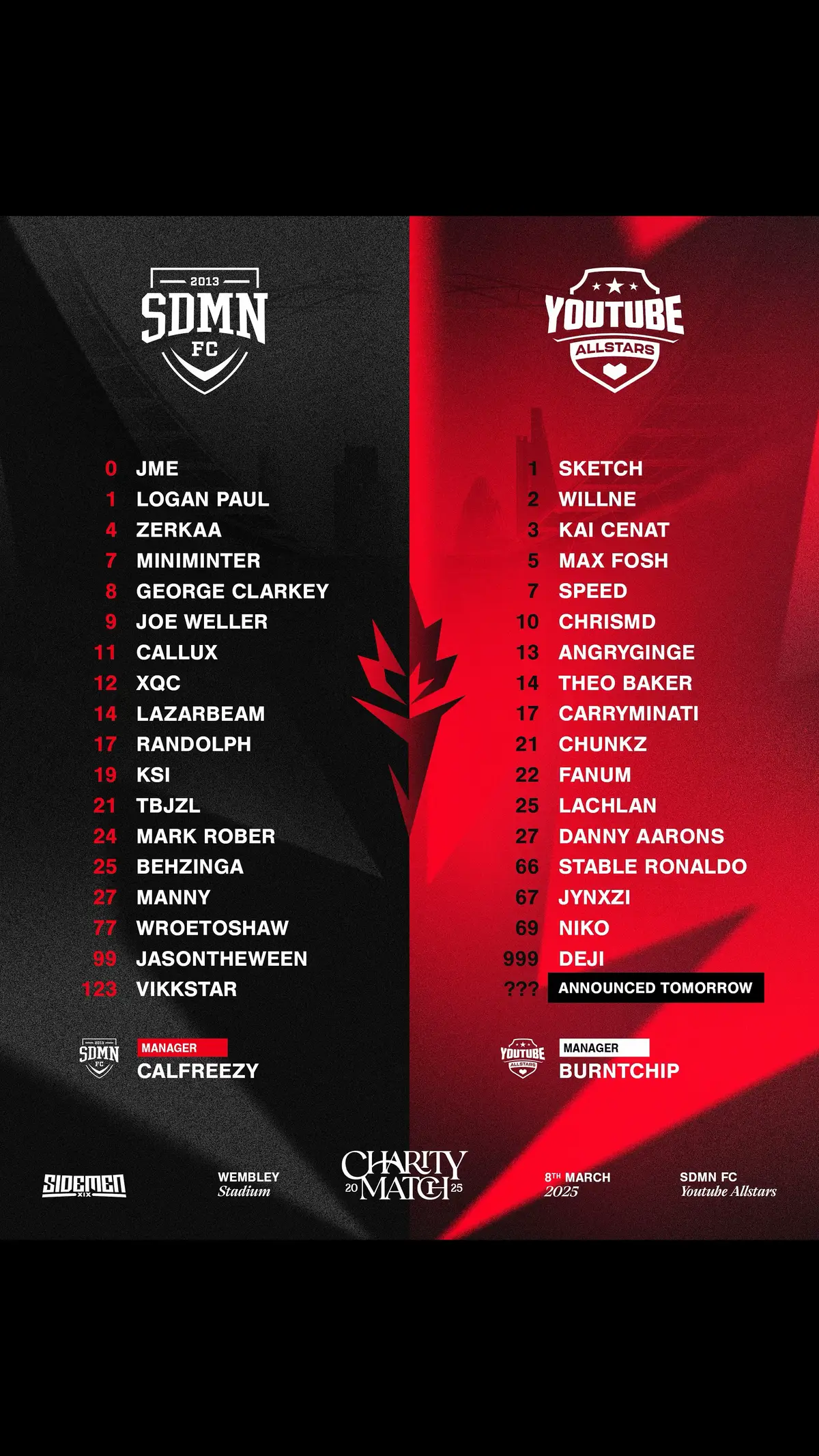 May the best team win 🤝 #sidemen #charitymatch 