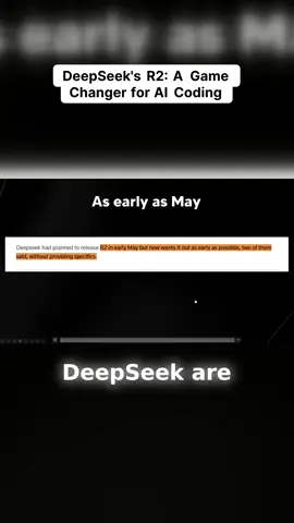 Get ready for a potential revolution in the AI landscape! DeepSeek is gearing up to launch their groundbreaking technology, aiming to rival the impressive quality showcased by Frontier—yet at a significantly lower cost. This move could create a fascinating challenge for Western AI companies, prompting them to rethink their strategies. The implications are massive: could we be witnessing a shift in the AI power balance? Join the conversation as we dive into the possibilities that DeepSeek's innovations might unleash on the tech industry! #AI #DeepSeek #TechRevolution #Innovation #ArtificialIntelligence #DeepLearning #AITrends #FutureOfTech #CostEffectiveAI #MachineLearning #TechNews