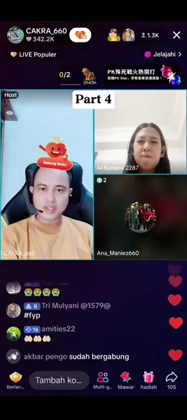 Silahkan join live and follow @CAKRA_660 @cakra660akun2 @CAKRA(660)akun3 @Ana_Maniez660#motifasikehidupan  #spiritual #spiritualtiktok #spirituality #viraltiktok #viralvideo #fypシ゚ #fyp #fypage 