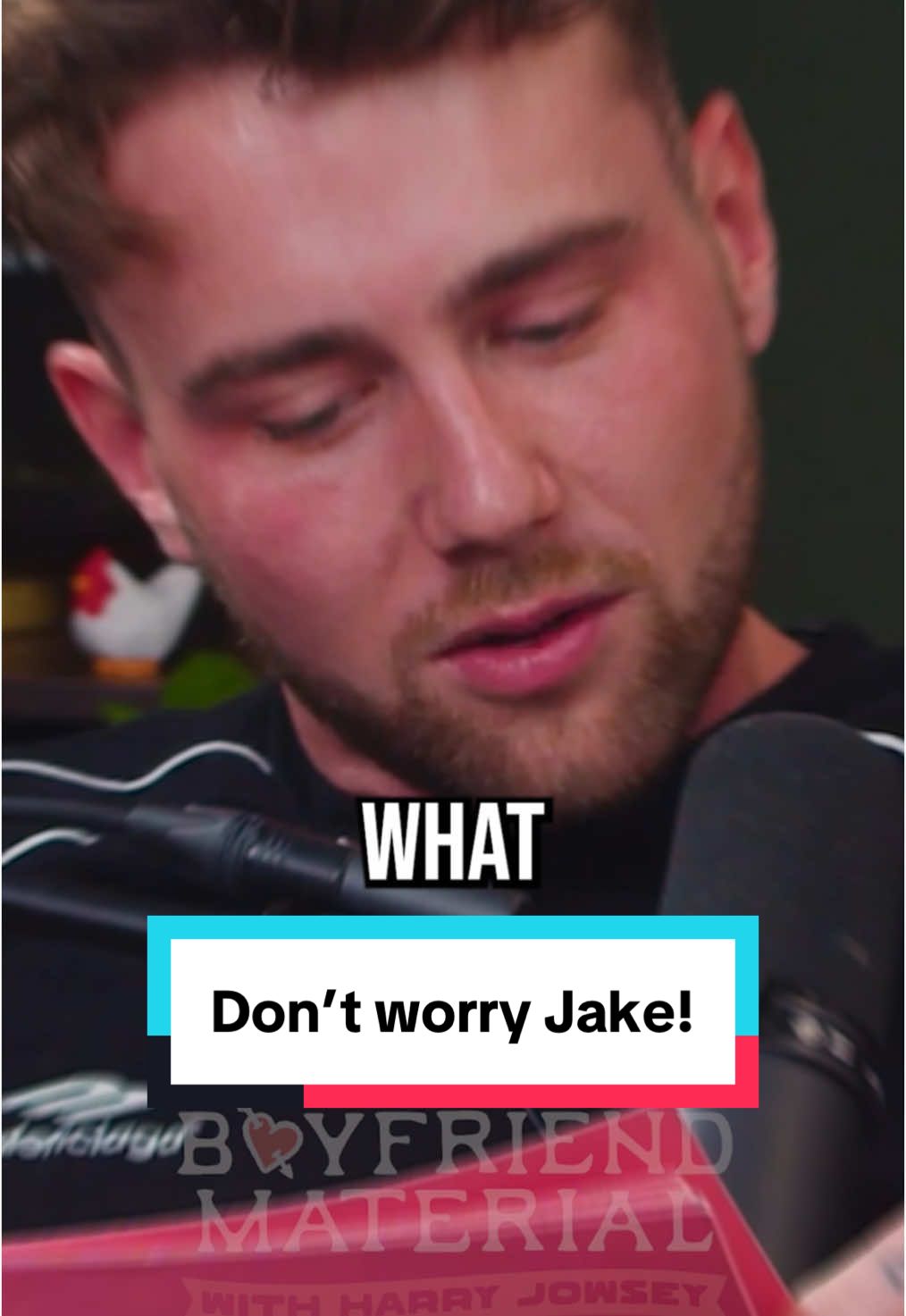 You’re doing great, Jake @Harry Jowsey @Jake Shane @Boyfriend Material #harryjowsey #boyfriendmaterial #podcast 