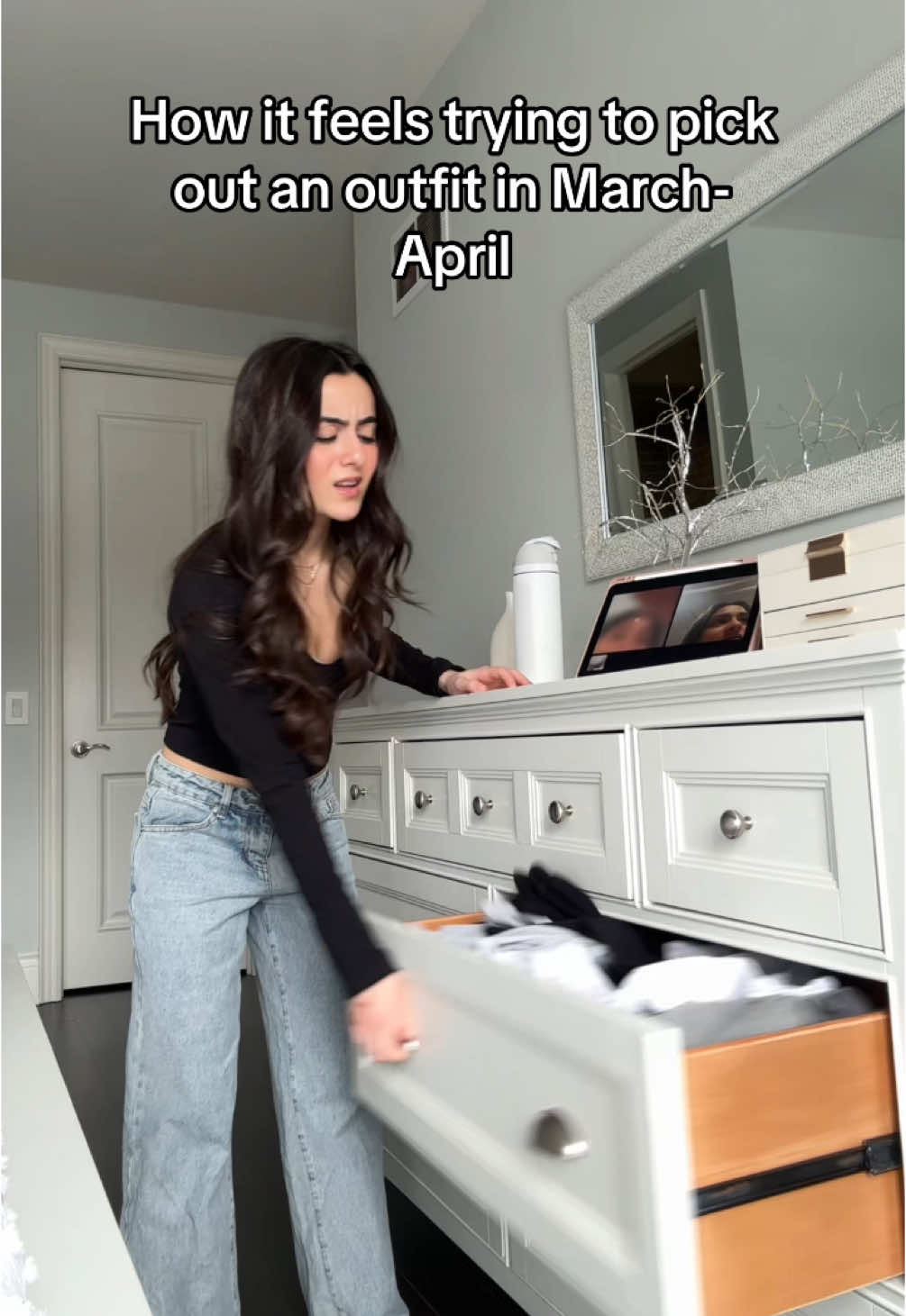 Like should I wear shorts or a winter jacket🙃 #march #april #spring #girls #fyp