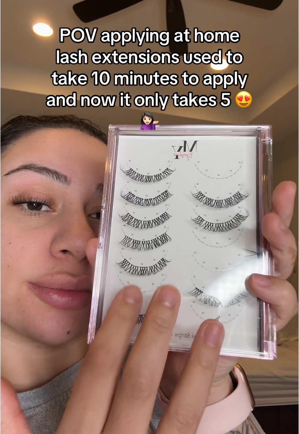 Natural invisi strips #striplashes #naturallashes #lashtrend 