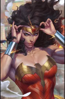 Comic Cover de Wonder Woman que cobra vida! Cover hecho por Artgerm. #Comiccoveredits #WonderWoman #DCcomics #Artgerm #Comics #comicscometolife 