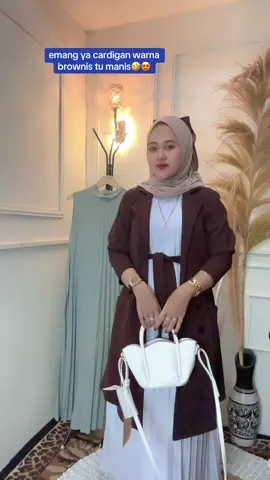 cardigan warna brownis#fypシ #cardigan #ootdhijab #blezeroutfit #cardiganwanita #ootdfashion 