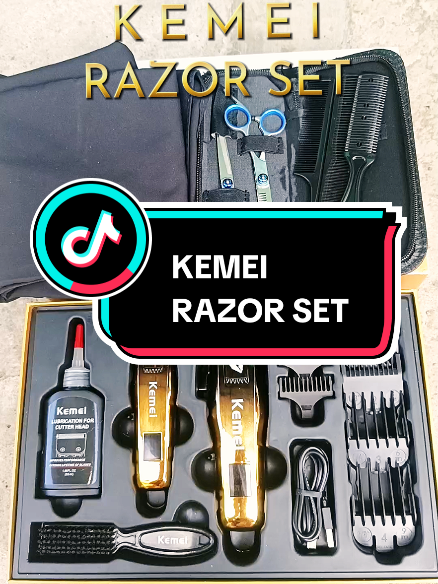 NAKA SALE ANG KEMEI RAZOR SET ORDER NA !!! #kemei #kemeirazor #hairclipper #hairtrimmer #razor #barbershop 