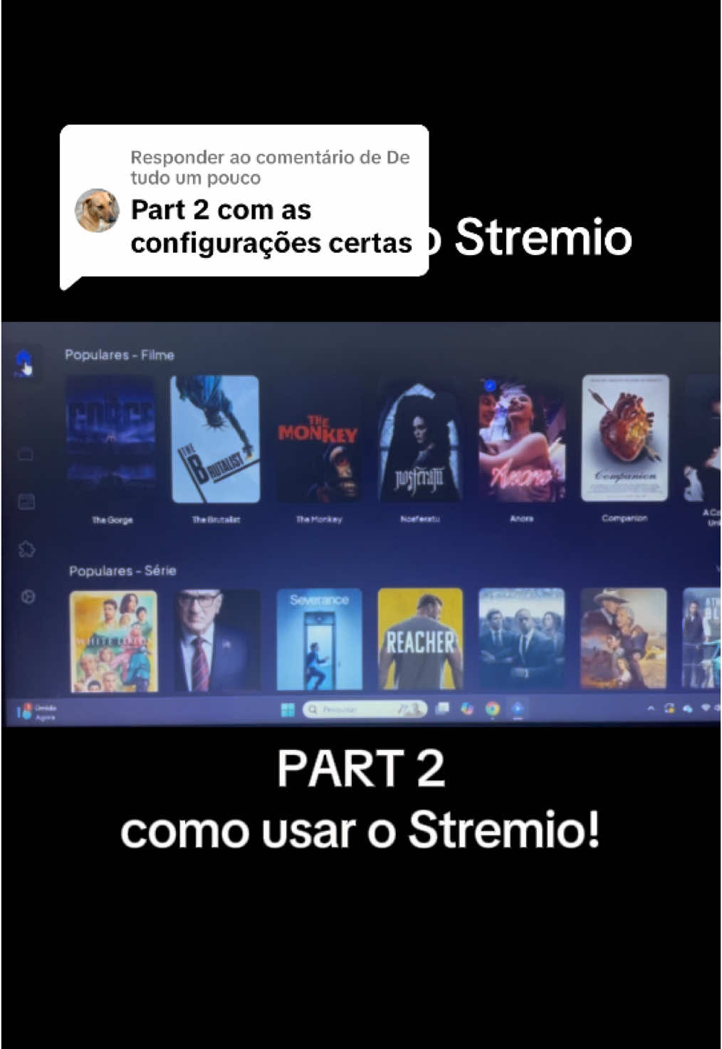 Respondendo a @De tudo um pouco  Parte dois  Como assistir filmes e séries no Stremio #stremio #netflixseries #amazon #disneyplus #foryoupage #starplus #filmes #oscars #anora 