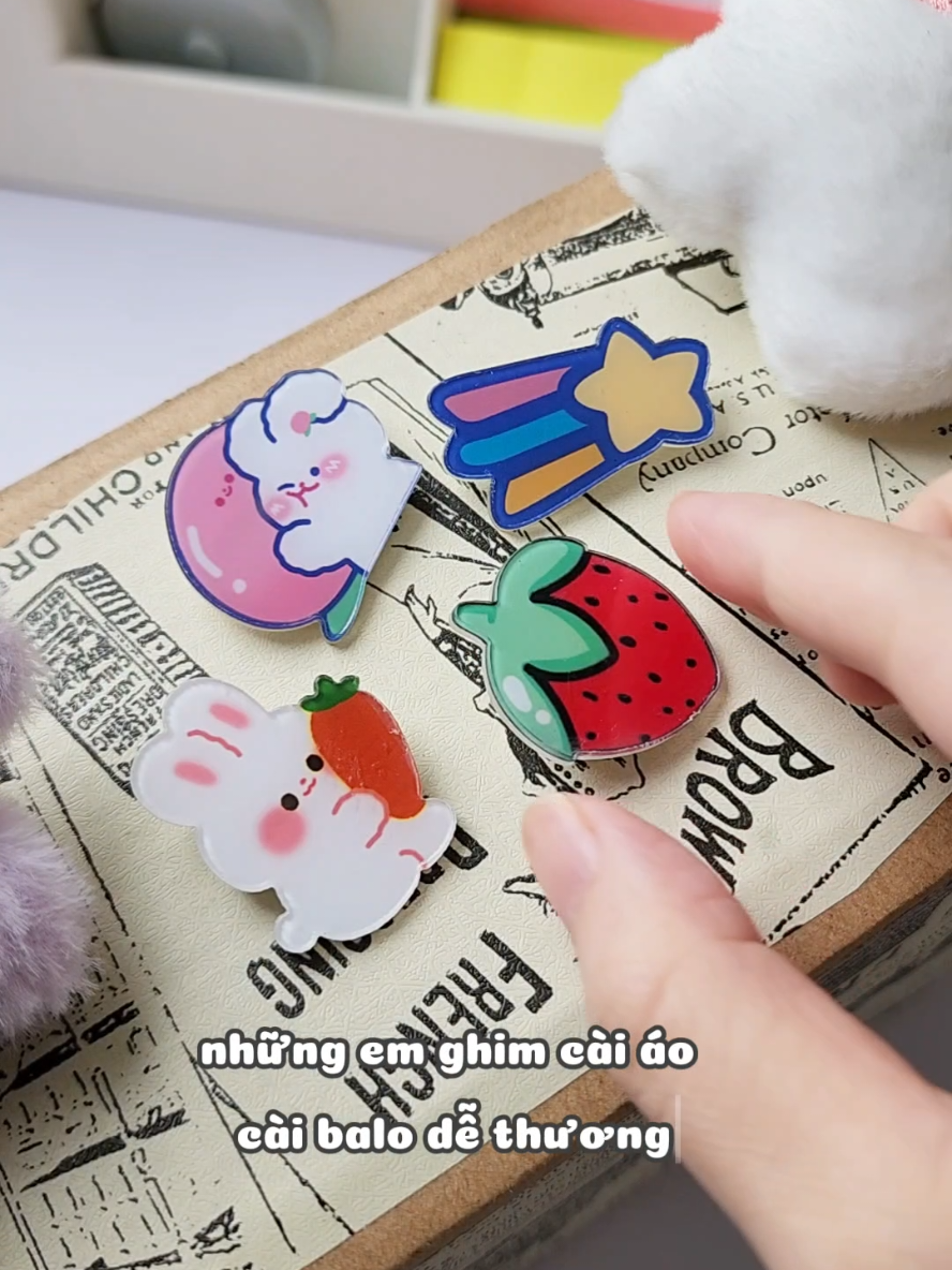 Huy hiệu cài áo, ghim cài balo dễ thương #huyhieucaiao #pincaibalo #caiaodethuong 