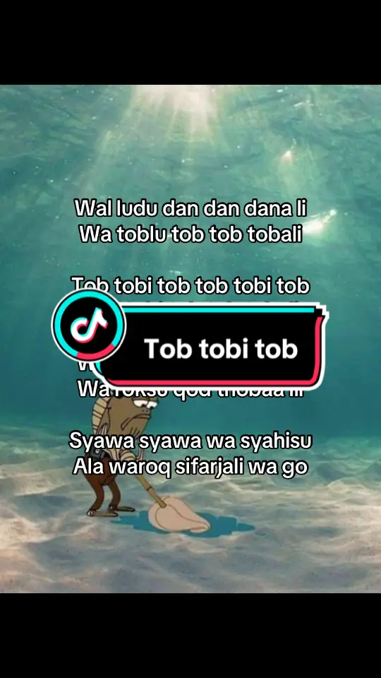 Lirik tob tobi tob #lirikdugong #tobtobitob 