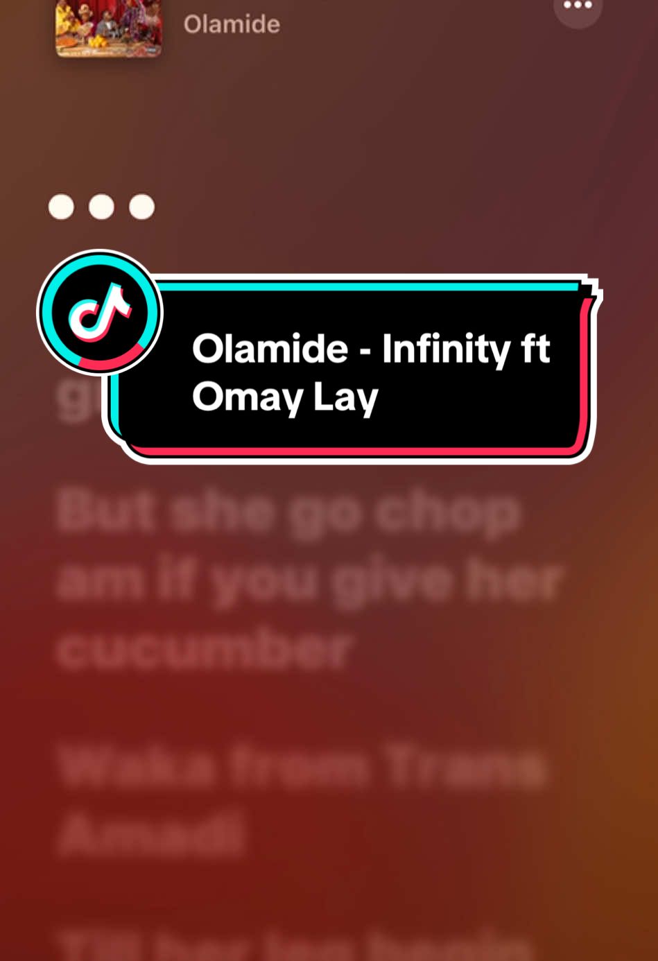 Olamide - Infinity ft Omah Lay @Omah Lay @Olamide Adedeji #fyp #fypシ゚ #trendingvideo #viral_video #tik_tok #fypp #musiclyrics #capcut #fypviralシツ♡ #lyrics_songs #song #songs 