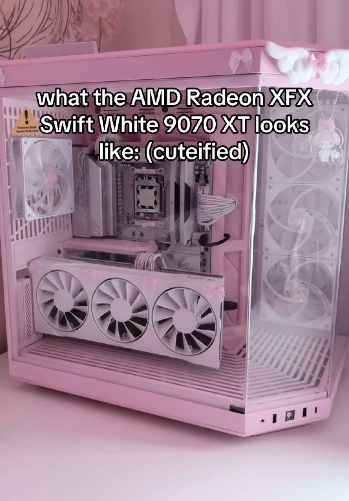 so glad i was able to get my hands on it ⋆. 𐙚 ˚ (˶˃ ᵕ ˂˶) #amd #radeon #gpu #9070xt #9070 #pink #pcsetup #pcbuild #pcgaming #cute #kawaii #aesthetic #pc 