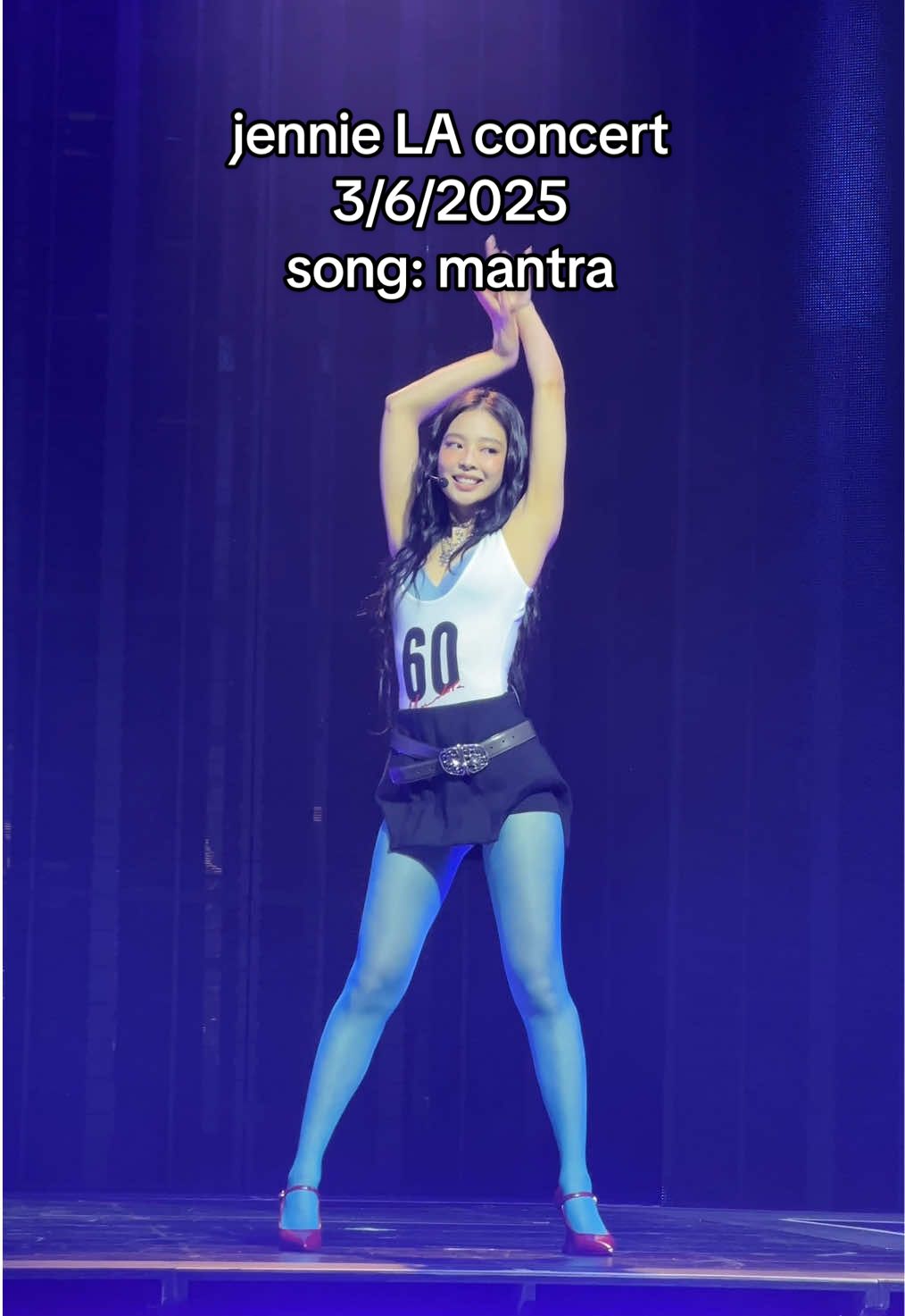 @JENNIE singing mantra at the LA concert 3/6/2025 💓 (never been so close that i had to zoom out i’m so happy😭 #jennie #therubyexperience #jenniekim #jennierubyjane #ruby #jenniefancam #jennieconcert 