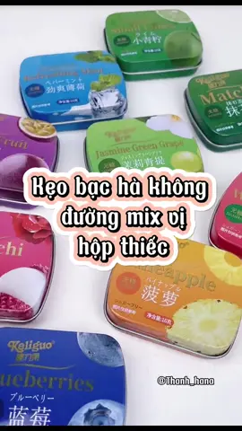 Kẹo bạc hà không đường mix vị trái cây #kẹo #candy #keokhongduong #keothommieng #keotraicay #xuhuong 