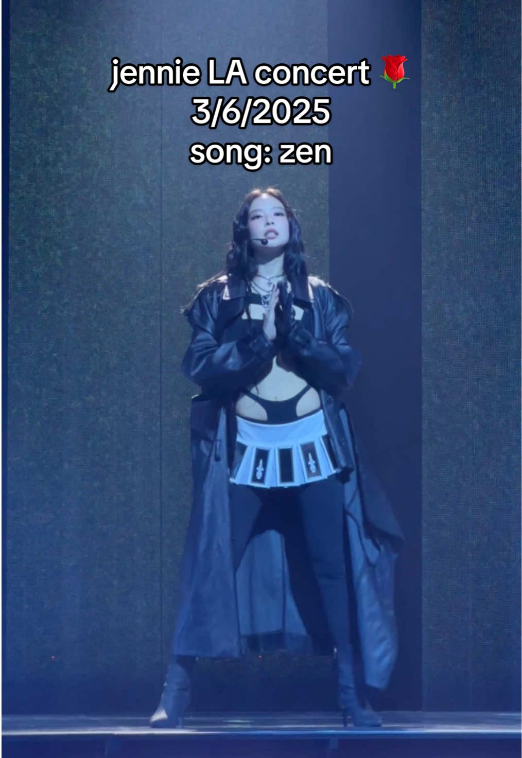 @JENNIE singing zen at the LA concert 3/6/2025 🧘‍♀️ #jennie #therubyexperience #jenniekim #jennierubyjane #ruby #jenniefancam #jennieconcert 