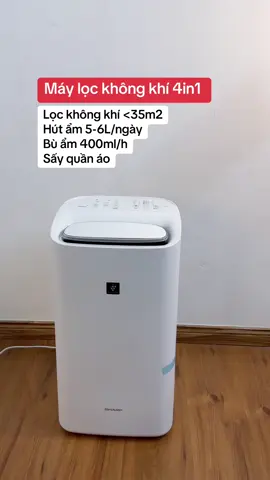 Máy lọc không khí tích hợp 4in1 Sharp KI-RD50: Lọc không khí-Bù ẩm-Hút ẩm-Sấy quần áo #hangnhat #donoidia #lockhongkhibuam #maylockhongkhi #maylockhongkhitichhop #sharp4in1 #kird50 #buam #hutam 