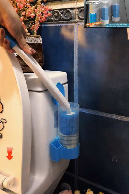 This disposable toilet brush is very useful. Click the yellow basket to buy it. It is of good quality and very cheap.#fyp #foryou #tiktok #Home #tiktokshop #goodthing #tools 