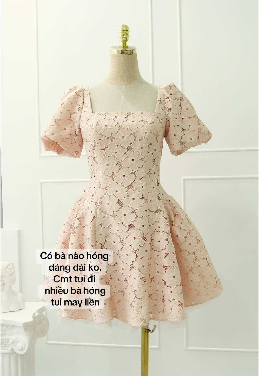 Tui tính may form dài. Có bà nào chờ hăm #tiela #vayhoatiela 