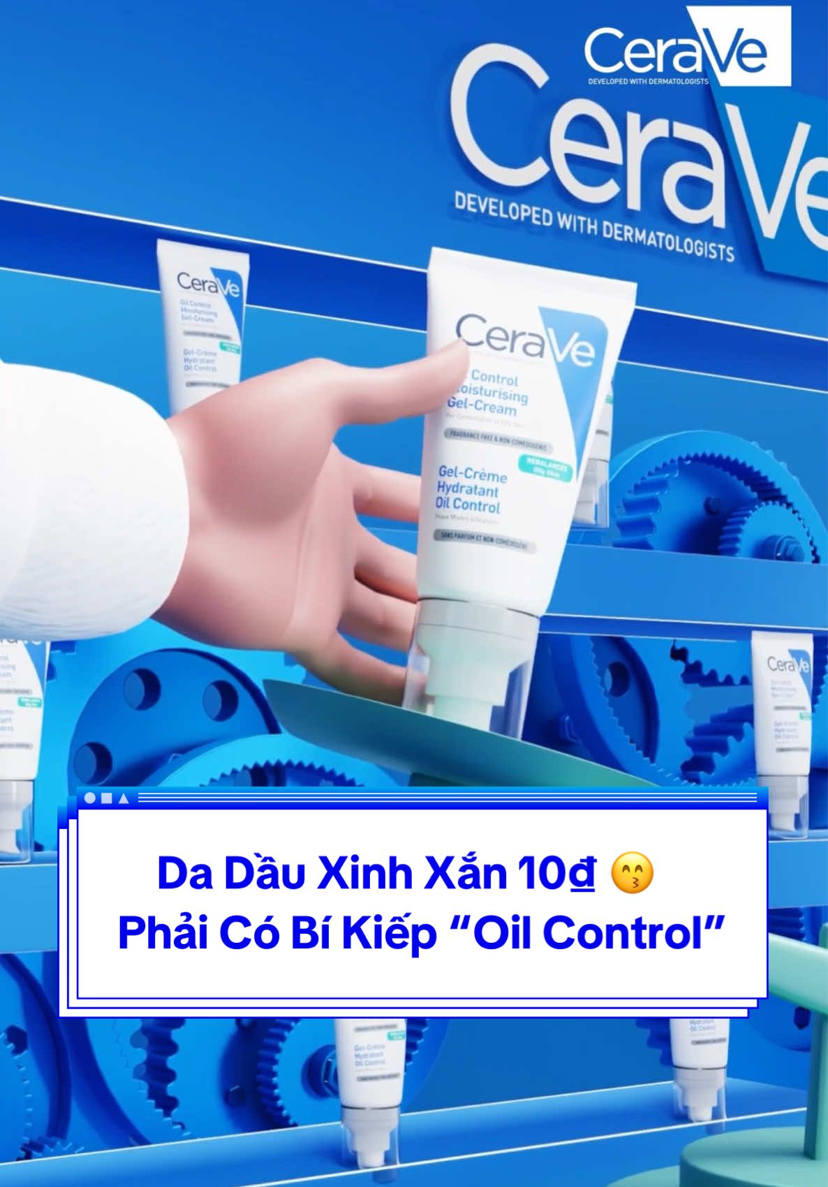 Dưỡng Ẩm lại còn Kiềm Dầu. Muốn da 10đ rinh liền em Oil Control Gel-Cream ngay thôiii. #CeraVe #CeraVeVietNam #ThamSau10Lop #DaKhoeDiem10 