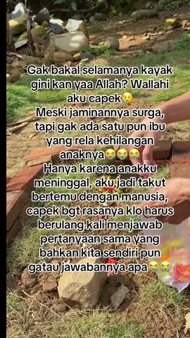 Maaf masih suka nangisin kamu nak, mama papa hanya rindu tp hanya sebatas alfatihah. Berat bgt klo tiap hari harus dipaksa kuat sama keadaan😭😭😭  #pregnant #anaksurgaku❤️🥀 #anaksurga #iufd 