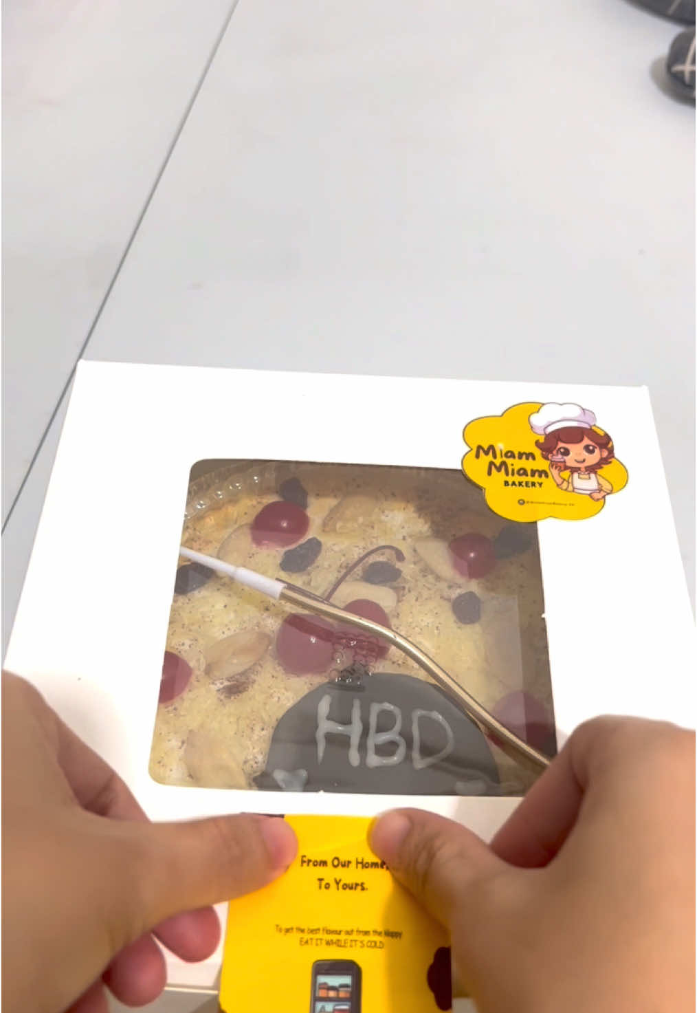 Klappertaart for birthday  #klappertaart #klappertaartbandung #birthdaycake 