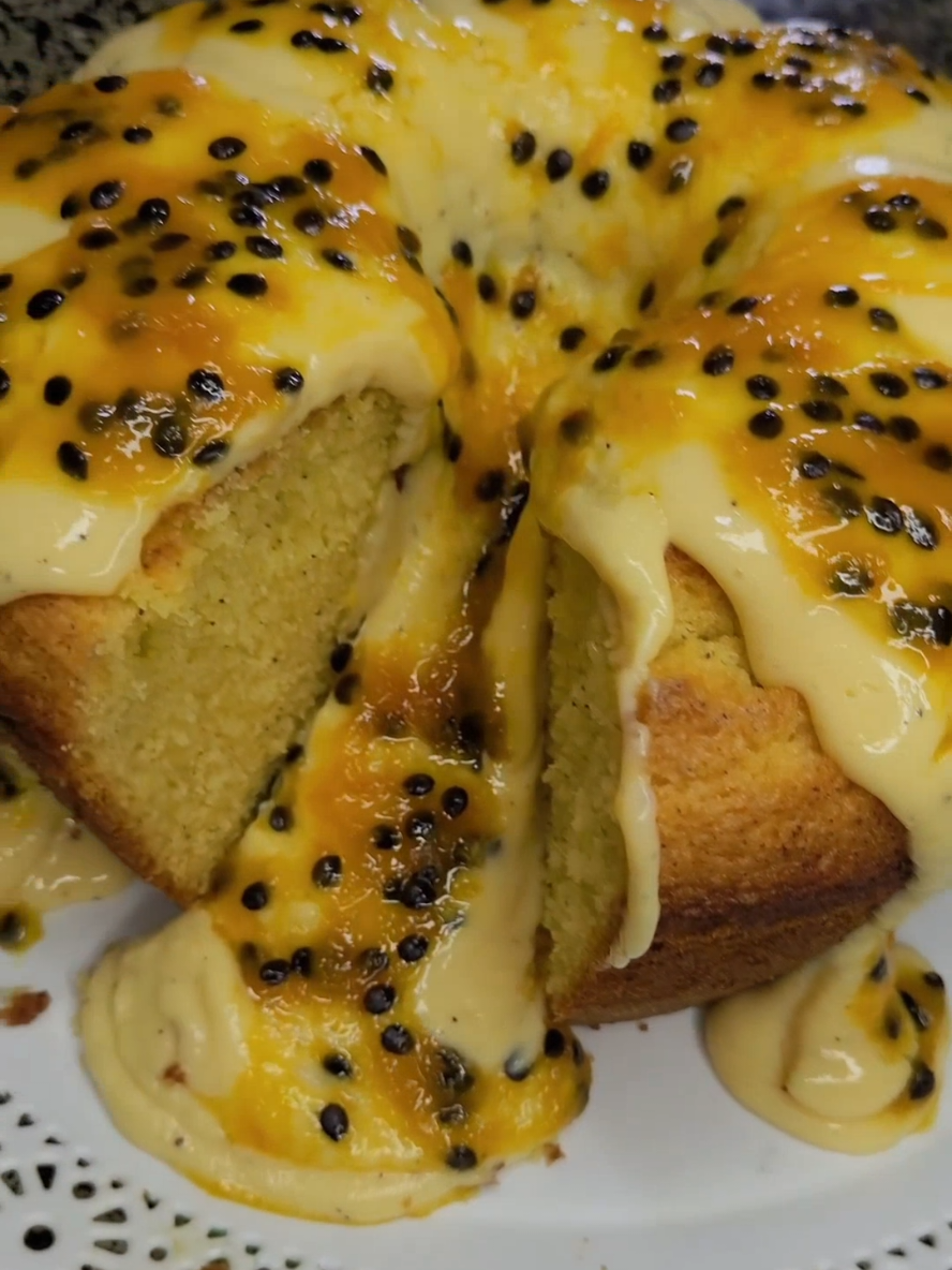 Bolo vulcão de Maracujá #bolovulcão #receitas #bolo 