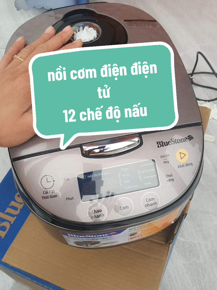 nồi cơm điện điện tử hãng Bluestone nấu cơm nhanh với 11 chế độ nấu#noicomdien #nồicơmđiện #nồi #noicombluestone 