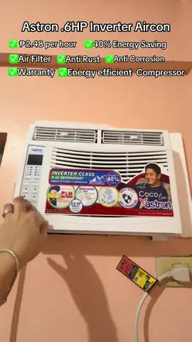 Hindi lahat ng inverter aircon ay mahal mga mare. Dito na tayo sa Astron! Subok na mapagkakatiwalaan. ✅ #aircon #inverter #inverteraircon  #murangaircon  #astron #cocomartin #energysaving #buynow  #fyp 