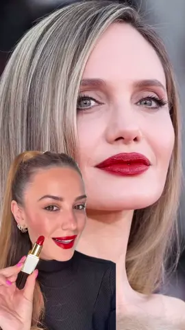@angelinajolie Red carpet red lips💋 loving this @tomfordbeauty lip color in ‘Scarlet Rouge’ it’s a deep spicy red🌶️ Would you wear this shade? Comment SHOP and I will send you a dm with all the products used https://liketk.it/57FMW