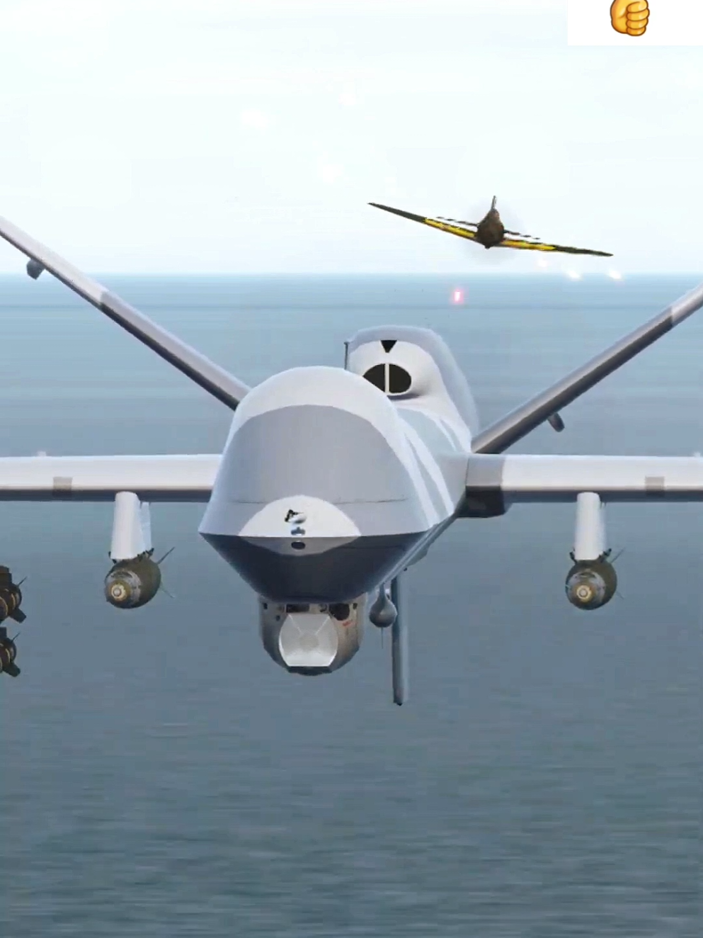 Oldest Fighter_Jet Epic Down Latest Drone In Dcs World 🔥 🌎 #dcsworld #dcs #flightsimulator #combat #gaming #usaf #military #fighterjet   #dogfight #simulation #pcgaming #gamingcommunity #usarmy #unitedstates #usmilitary #gamingvideo #viral #trending #fyp #usa #gamingclips #airforce