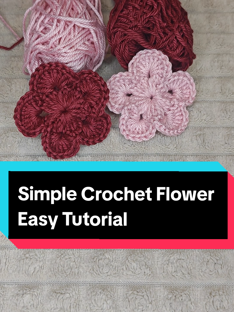 Do you like this flower? #crochetflowers #crochetforbeginners #crochetlove #crochetdesign #crochettutorial 