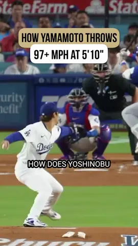 Yoshinobu Yamamoto throws 97+ at a (generously listed) 5'10