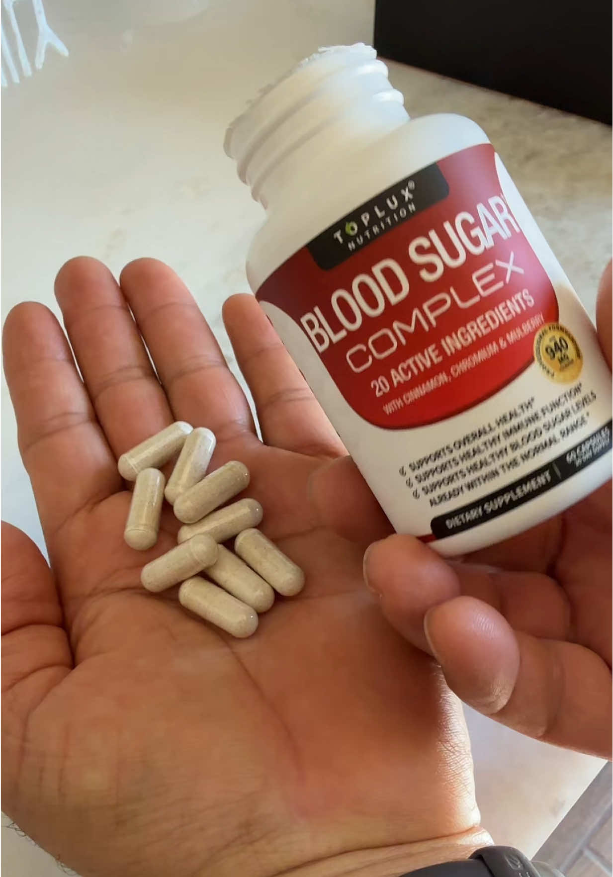 Blood Sugar Complex 20 Vitamins & Minerals Support Overall Health #fyp #tiktokshop #vitamins 
