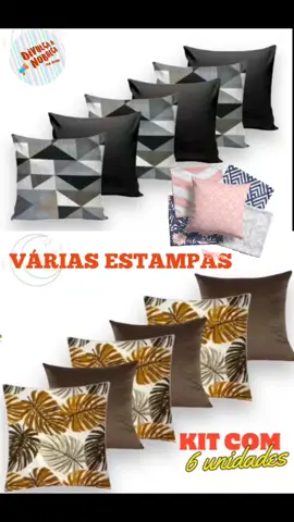 Kit com 6 capas para almofadas Decorativas com ziper. https://s.shopee.com.br/LYvlSY5OF #afiliadashopee #capassealmofadas 