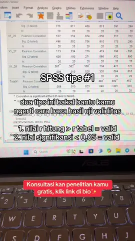 ada yang masih bingung cara baca hasil uji validitas?🤷‍♀️
