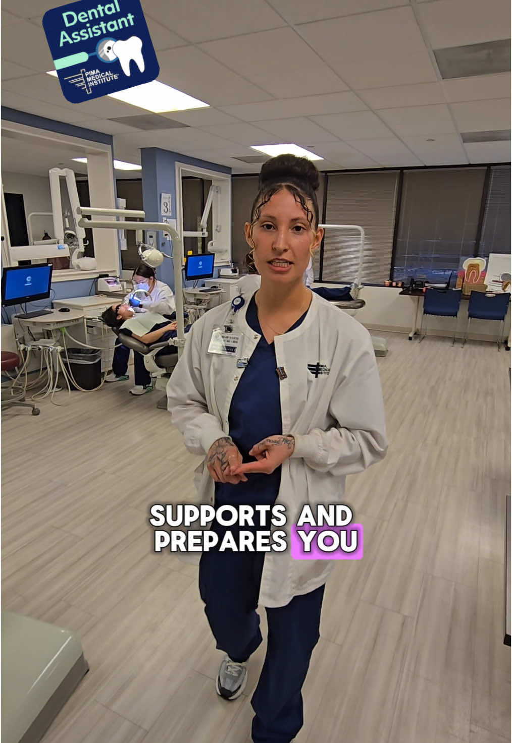 #ColoradoSprings campus #dentalassistant student, Luvon S. tells us about her experience in the program and how it’s one of the best decisions she’s ever made! 🦷 #coloradosprings #pimamedical #dentalstudent #dentaltiktok #dental #dentalschool 