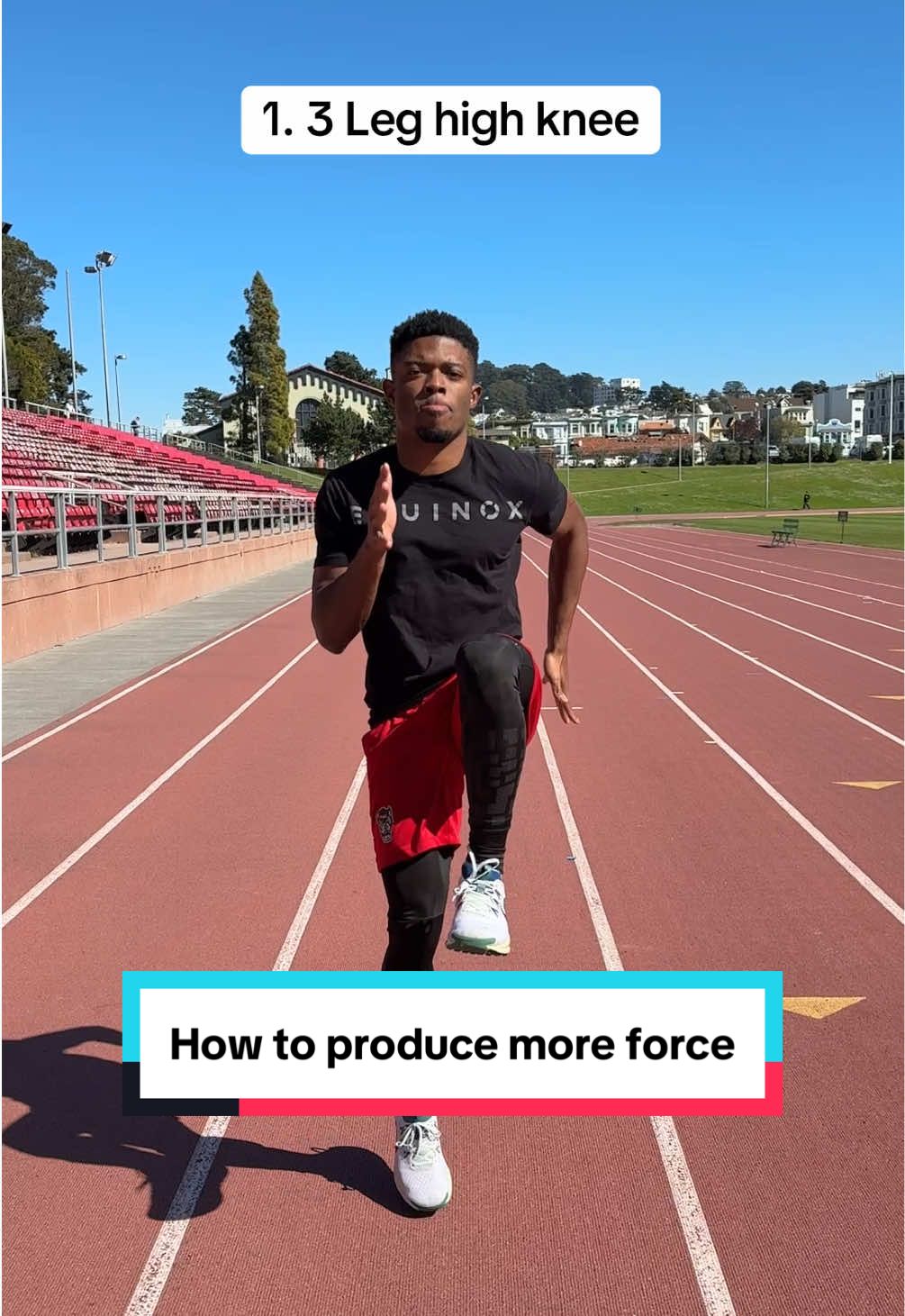 Having more force in your stride allows for a more explosive push-off, while high knees create space for your legs to accelerate downward, generating even more force. This combo maximizes your speed by increasing the range of motion and power output. High knees aren’t just about lifting; they’re a result of strong hip flexors and proper form, helping you run faster and more efficiently #SpeedTraining #HighKnees #RunningTips 